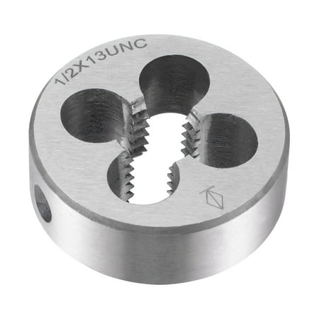 

Uxcell 1/2 -13 UNC Alloy Tool Steel Machine Thread Round Threading Die Hand Tool