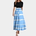 thumbnail image 2 of Summer Dresses For Women 2025 Floral Print Wrap Short Sleeve Maxi Dress Patchwork Ruffle Hem A Line Dress, 2 of 5