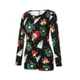 thumbnail image 2 of Liacowi Christmas Short Jumpsuits for Women Plus Size Cartoon Print Bodycon Long Sleeve Rompers Sexy Slim Fit Overalls Playsuit S-5XL, 2 of 8