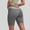 Gray#01, variant on Women's Biker Shorts High Waist Tummy Control Workout Knee Length Gym Yoga Legging Shorts Women's Summer Casual Solid Plus Size Stretchy Comfy Soft Athletic Running Workout Short