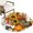 Tangerine, Cream, variant on Thanksgiving Pumpkins Area Rugs 5'x7', Small Throw Rugs for Laundry Room Playroom, Fall Sunflowers Maple Vintage Wooden Indoor Outdoor Rug Non-Slip Low Pile Carpet Runner Reversible Floor Mats