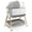 Light Gray, variant on 4 in 1 Baby Bassinet Bedside Sleeper W/ Wheels,Storage Basket,Adjustable 7 Heights,Mosquito Net,Breathable Mesh Cradle for Infants Toddler,Black