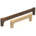 thumbnail image 2 of Manzoni MN7827-128-WNL Claros 5-1/16" Center To Center Wood Handle Cabinet Pull From The, 2 of 2