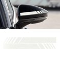 thumbnail image 1 of Car Rear View Mirror Stickers Decor Car Body Sticker Vinyl 4pcs (Sliver), 1 of 6