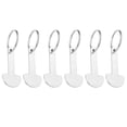 thumbnail image 4 of Miangastore 6pcs Trolley Tokens Key Ring Metal Small Tokens Shopping Cart Tokens Portable Cart Tokens, 4 of 8