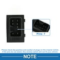 thumbnail image 4 of Interruptor de ventana eléctrica Unique Bargains para el lado del pasajero para Kia Sportage R 2010-2015 Negro, 4 of 7