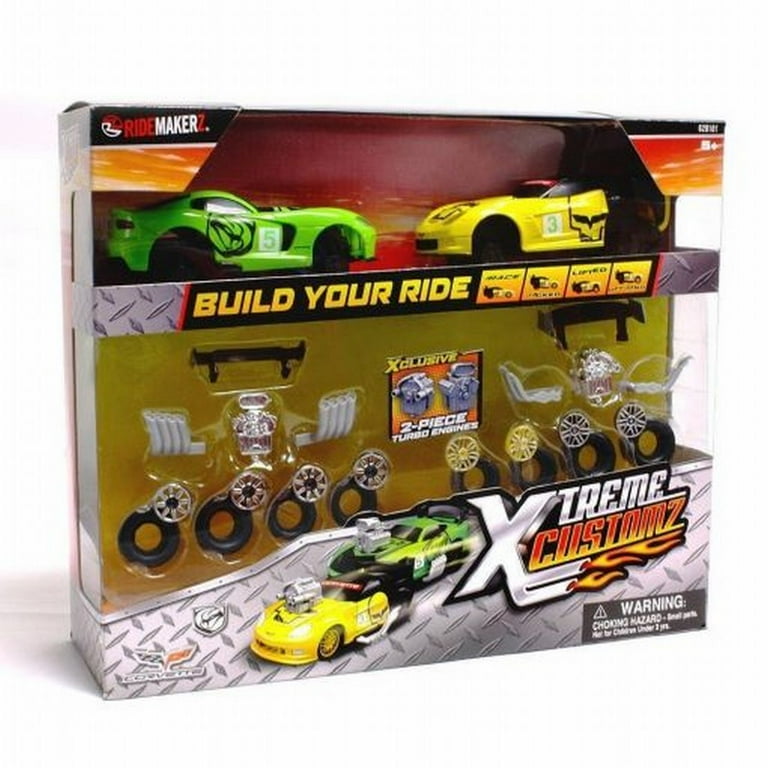 Ridemakerz Xtreme Customz Build 2 Car Set, Corvette and Dodge