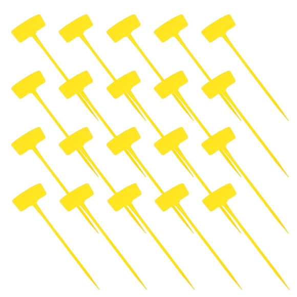 TEHAUX 20Ud Para Jardín De Plástico Amarillo Con Resistencia Y Fácil Limpieza
