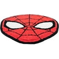 thumbnail image 4 of Marvel SpiderMan Face Fluffy Plush 4ft x 3ft Tufted Area Rug - Superhero Kids Décor, 4 of 5