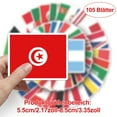 thumbnail image 3 of 105 Pcs Autocollants Drapeau du Monde, 3 of 8