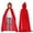 02-Red, variant on RUTAYY Children Boys Girls Cape Sleeveless Solid Color Party Robe Halloween Cape Classic Versatile Coat