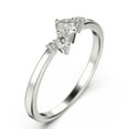 thumbnail image 2 of Radhika Diamond Moissanite Ring 10k White Gold, 2 of 4