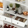 thumbnail image 3 of KULAGAGA Kitchen Pantry Cabinet, Buffet Cupboards with Drawers and Shelves for Dinning Room, 3 of 7