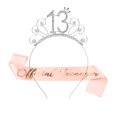 thumbnail image 1 of Conjunto de cumpleaños 13 11 10 15 21 30 40 50 60 Cintas para el pelo Cinturón de etiqueta Correas de hombro estampadas, 1 of 6