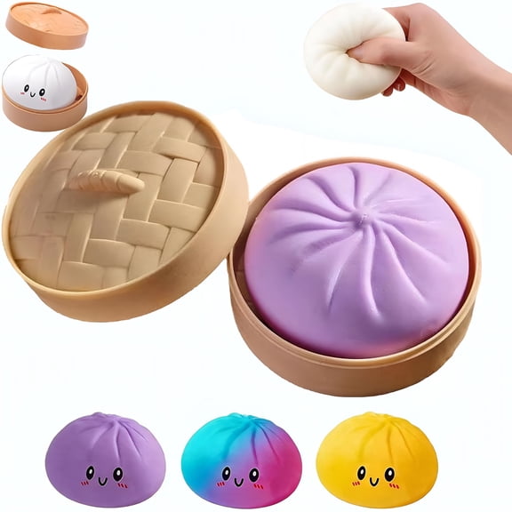 CYFW Giant Dumpling Squeezable,4/6/10 Inch Jumbo Dumpling Stress Ball,Soft Squeeze Decompression Dough,Anxiety Relief Fidget,Adult Fidget Tool Fidgets for Anxiety
