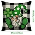thumbnail image 3 of Cheapark St. Patricks Day Irish Clover Print Pillow Cover Decorative Sofa Seat Cushion Soft Breathable Green Themed Home Holiday Decor, 3 of 6