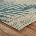 thumbnail image 3 of Laddha Home Designs 5' x 7' Blue and Gray Palm Rectangular Outdoor Area Throw Rug, 3 of 8
