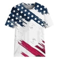 thumbnail image 3 of Cathalem Womens Short Sleeve Textured Tops Loose Fit Crewneck Short Sleeve Tops Basic Tees,White L, 3 of 4