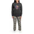thumbnail image 4 of CafePress - Self Love Club Heart - Women's Long Sleeve Charcoal Gray Pajamas, 4 of 7