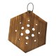 thumbnail image 3 of Maceta de pared con marco de madera y soporte de helecho para jardinería de interior, aspecto rústico. Hexagonal, 3 of 9