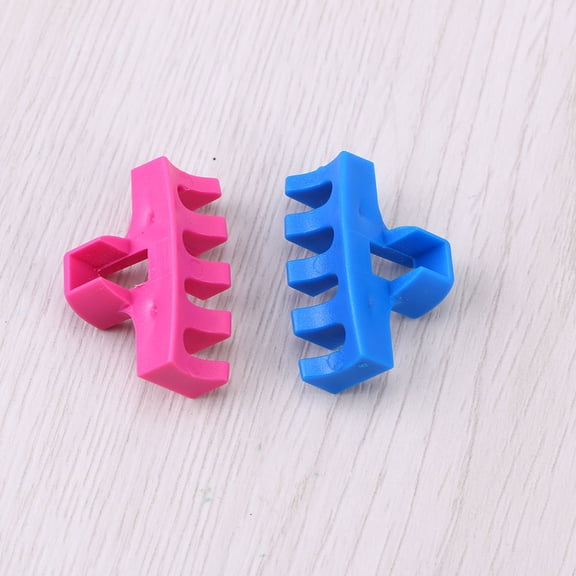 FUTUREORYY 4Pcs Rose Red Badminton Racket Threading Machine for Stringing Process 1.3 x 0.7 x 0.7 in