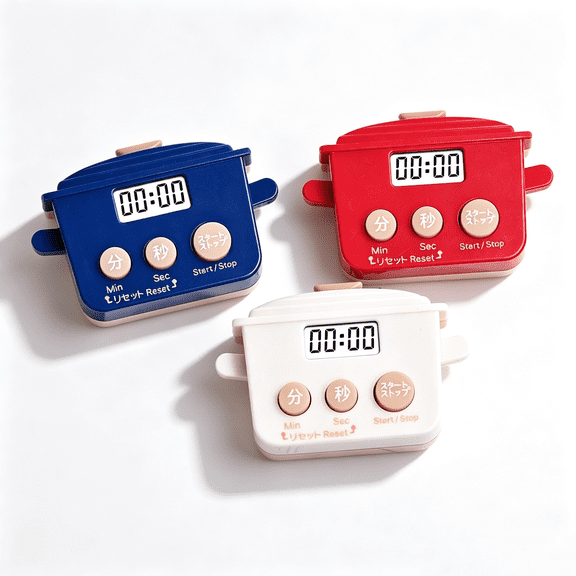 Cooking Timers - Kitchen Timer | Magnetic Digital Up Countdown | Cute Cook Timer Fridge Magnet Funny Cooker Shape Baking and Roasting Alert No-Drill Fridge Timer