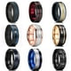 thumbnail image 2 of Anillo de carburo de tungsteno con borde biselado y ranura azul de 8MM para hombre, anillo de fibra de carbono azul con dragón celta negro, anillo de boda para hombre Tan Jianjun unisex, 2 of 2
