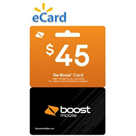 Boost Mobile $45 Re-Boost Card (Email Delivery)