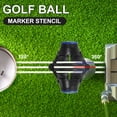 thumbnail image 6 of Uxcell Golf Ball Marker Stencil 360 Triple Line Alignment Marking Tool Black/Blue, 2 Pcs, 6 of 7