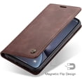 thumbnail image 4 of Wallet Case for iPhone Xs Max, Premium PU Leather Case Vintage Matte Wallet Flip Cover [Card Slots] [Magnetic Closure] Stand Function Folio Shockproof Full Protection for iPhone Xs Max -Coffee, 4 of 10