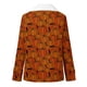 thumbnail image 3 of Puntoco Abrigo Mujer Halloween Impreso Moda Manga Larga Bolsillo Compuesto Felpa Botón Abrigo Manga Larga Sin Sombrero Casual Abrigo/Chaqueta Liquidación Puntoco Puntoco-1, 3 of 4
