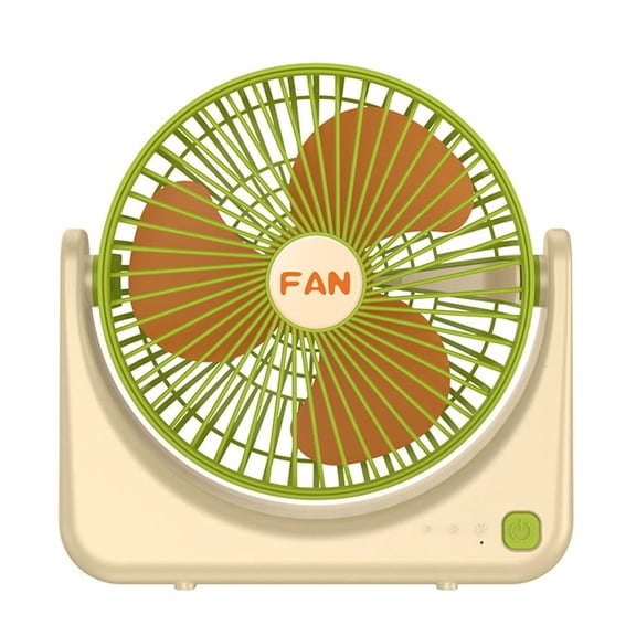 ZELVINN Portable Air Cooling Desktop Table Fan with 3 Speed USB Rechargeable for Indoor Outdoor Camping Car Use