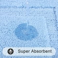 thumbnail image 2 of Bathroom Rugs Set 3, Yamaziot Bath Mats, Non Slip Washable Soft Absorbent Shower Blue Runner for Tub Floor with Toilet Mat, 2 of 9