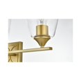 thumbnail image 6 of Living District Harris 3-Light Iron & Glass Bath Sconce in Brass/Clear, 6 of 6