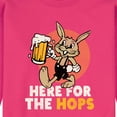 thumbnail image 2 of Instant Message - Here For The Hops - Men's Crew Neck Fleece Pullover, 2 of 5