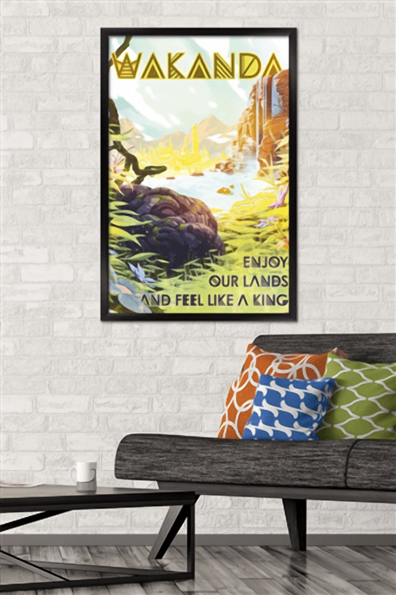 Marvel: Hero Lands - Wakanda Wall Poster, 22.375" x 34" Framed