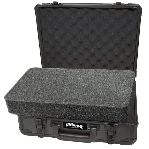 Ultimaxx Gadget Waterproof Hard Case Lockable Aluminum-Framed with Pick and Pluck Foam