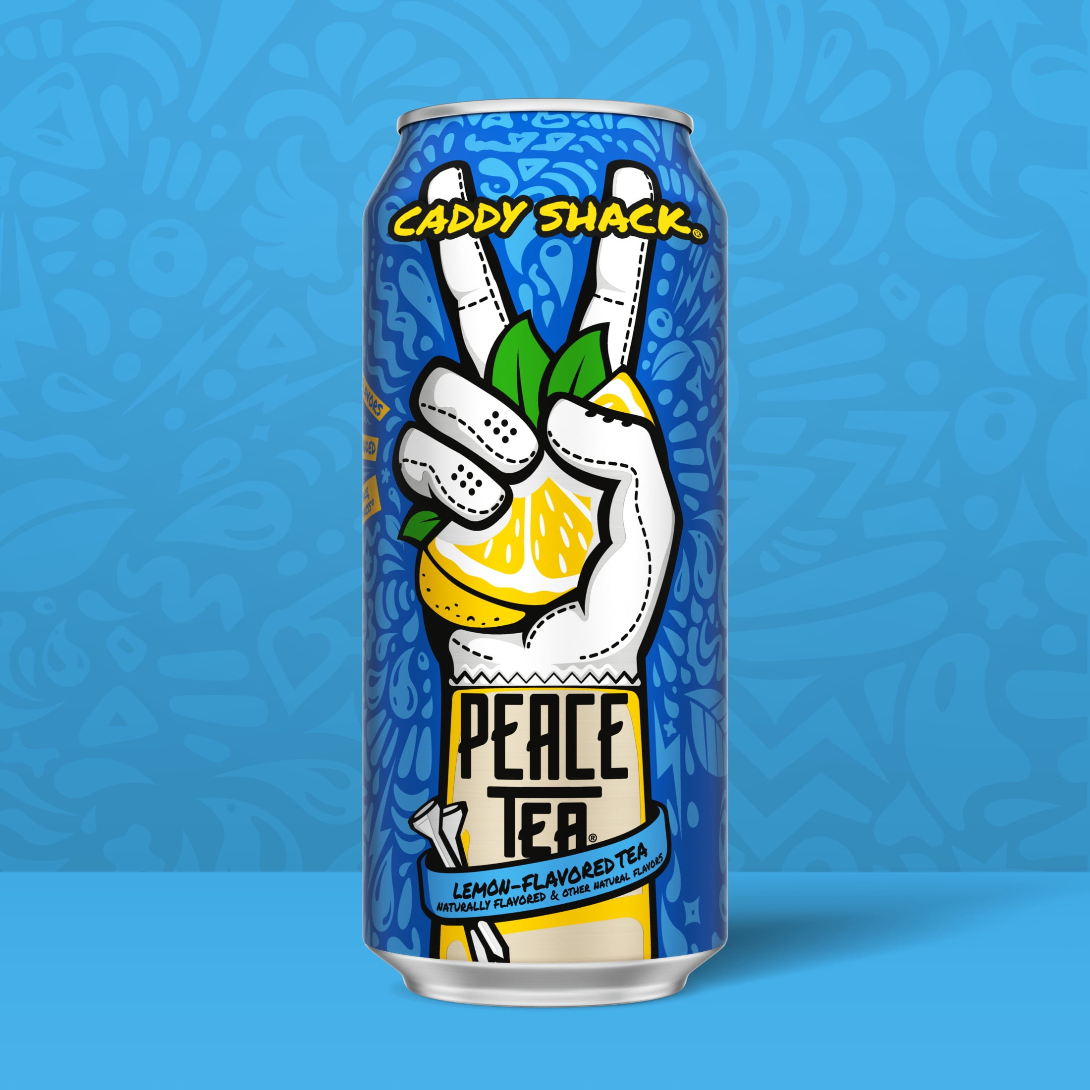 Peace Tea Caddy Shack Lemon-Flavored Canned Iced Tea, 16 fl oz