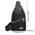 thumbnail image 4 of LEFXSMR Sling Bag for Women & Man, Multi Pocket Storage Bags with Adjustable Strap, Portable Crossbody Bags for Women Men Outdoor Sport, Black, 4 of 7