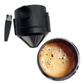 thumbnail image 2 of Cafetera de goteo de acero inoxidable para 1 o 2 tazas, fácil de limpiar, cono de café B con cepillo en caja, 2 of 9