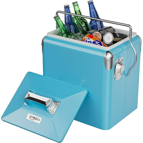 VINGLI 14 QT Small Cooler, Blue