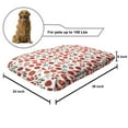 thumbnail image 2 of Food Pet Bed, Healthy Lifestyle Vegetarian Diet Theme with Organic Fresh Tomatoes, Chew Resistant Pad for Dogs and Cats Cushion with Removable Cover, 24" x 39", Vermilion White, by Ambesonne, 2 of 4