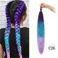 thumbnail image 2 of Peluca, coleta, trenza de boxeo de colores, gomas elásticas para niños, extensión de cabello, pieza de extensión, 2 of 3