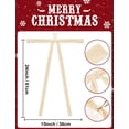 thumbnail image 3 of TETOU 6pcs Christmas Garland Swag Bow,23.5x15.5 Inch Rustic Vintage Large Xmas Staircase Wreath Bows for Christmas Tree Staircase Indoor Outdoor Decorations(Beige), 3 of 10