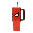 thumbnail image 2 of Marvel Spider-Man Logo Grand Design Visage Gobelet en Acier Inoxydable 40 oz avec Poignée et Paille, 2 of 7