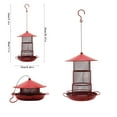 thumbnail image 3 of 20.47x8.66 inch Squirrel Proof Bird Feeder with Retractable Design Outdoor Hanging for Sparrows Finches and Chickadees Metal Construction Weather Resistant Garden Decoration, 3 of 6