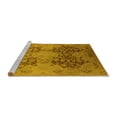 thumbnail image 2 of Ahgly Company Machine Washable Indoor Rectangle Oriental Yellow Industrial Area Rugs, 2' x 3', 2 of 4