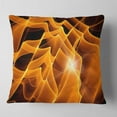 thumbnail image 2 of Designart Golden Yellow Abstract Fractal Design - Abstract Throw Pillow - 16x16, 2 of 5
