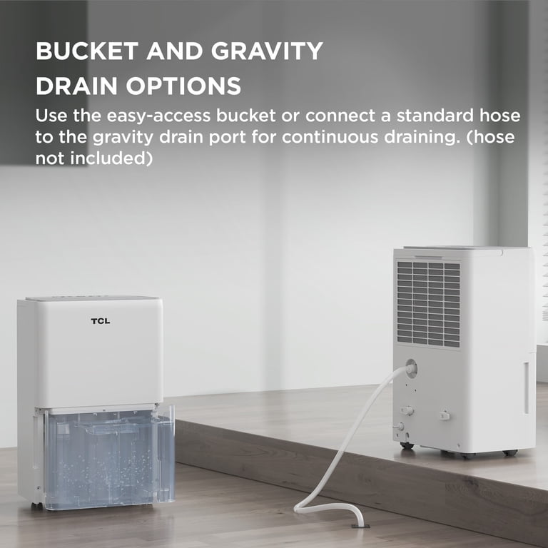 TCL 32 Pt 3,000 sq ft Smart Dehumidifier - White, Energy Star Most