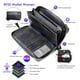 thumbnail image 3 of nuoku - portafolios RFID para mujer, con cierre, 2 correas, Negro -, M, 3 of 5